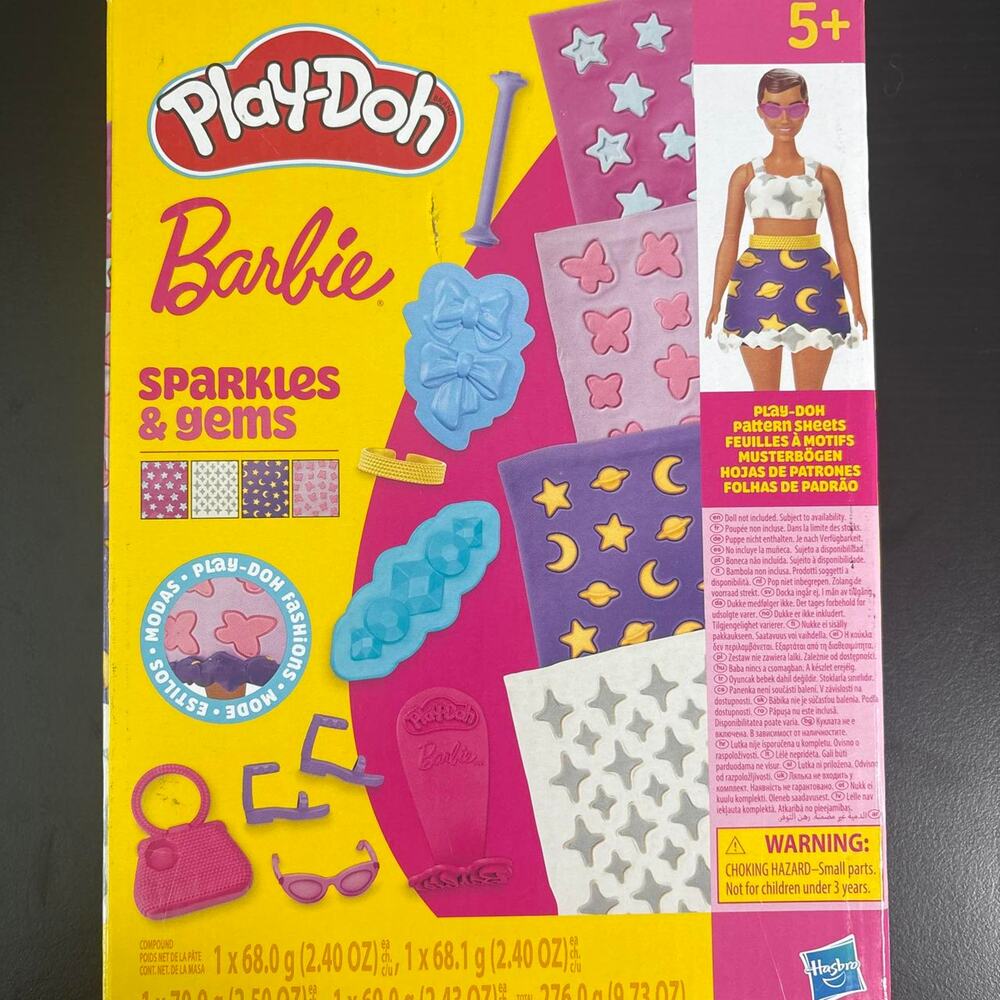 Barbie play doh sparkles gems